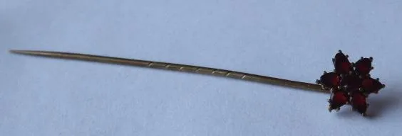 Jehlice do kravaty s granáty – hvězda - 8