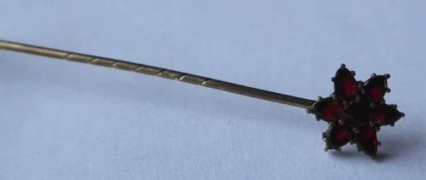 Jehlice do kravaty s granáty – hvězda - 9