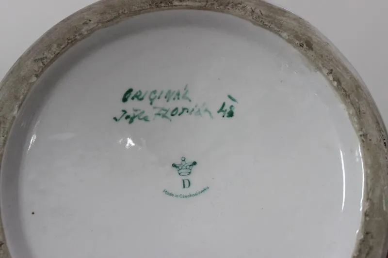 Dekorativní váza, Jožka Florián, Dubí, rok 1948 - 6