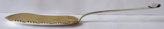 Zlacená a stříbřená lopatka na dorty – Christofle - 3