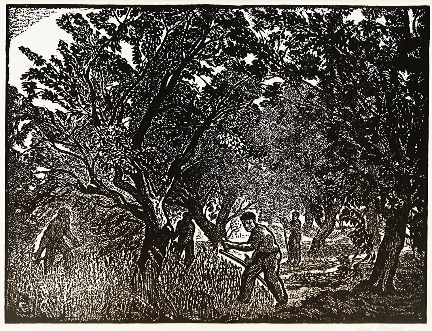 LADISLAV VLODEK – Sekání trávy v sadu - 2