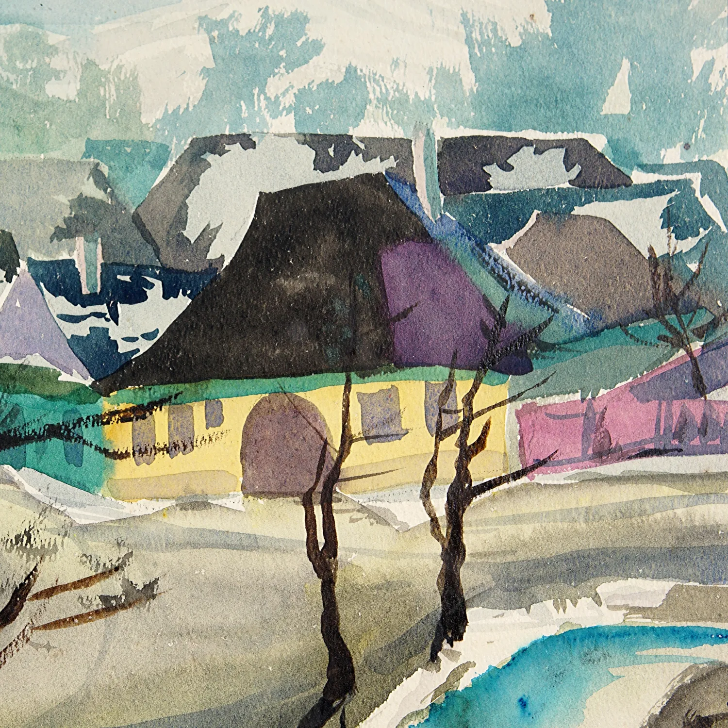 BEDŘICH KOSTŘÁNEK – DOMY NA VESNICI - 3