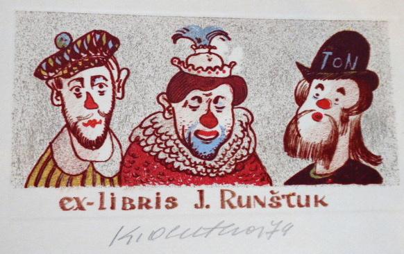 Karel Oberthor - Ex libris J. Runštuk