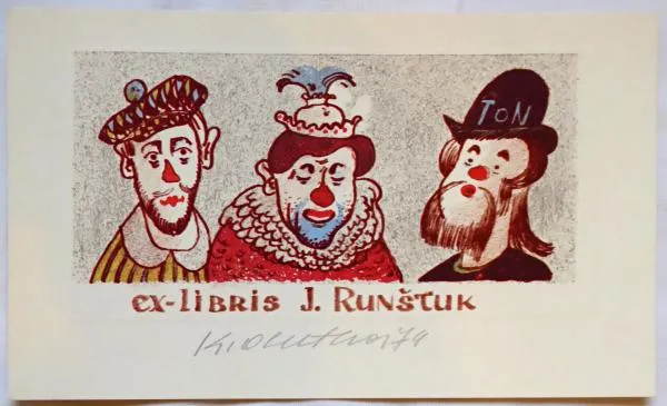 Karel Oberthor – Ex libris J. Runštuk - 3