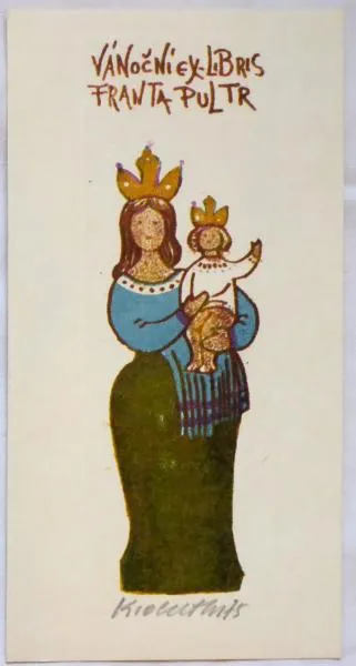 Karel Oberthor – Vánoční ex libris Franta Pultr - 3