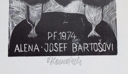 Vladimír Komárek – PF 1974 Alena – Josef Bartošovi - 2