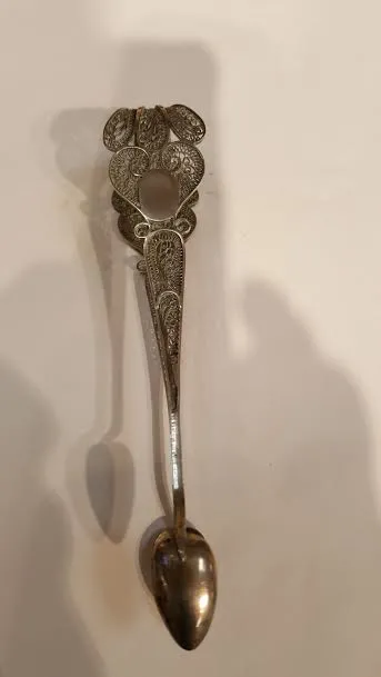 Stříbrné kleštičky na cukr,