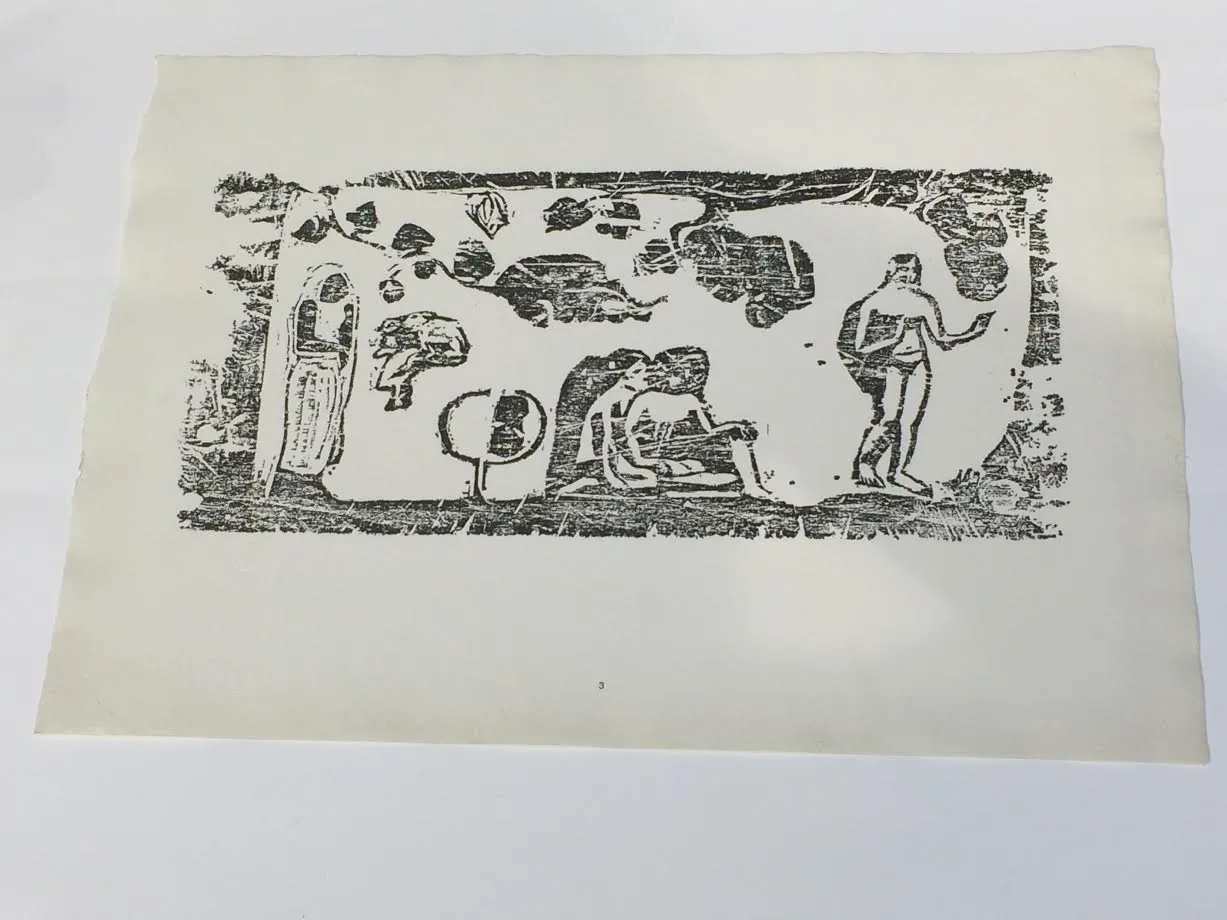 PAUL GAUGUIN,FEMMES, ANIMAUX ET FEUILLAGES - 2