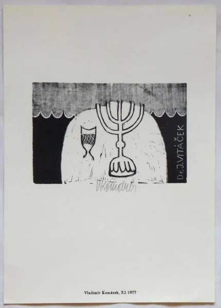 Vladimír Komárek – Ex libris Dr. J. Vitáček 1977 - 3
