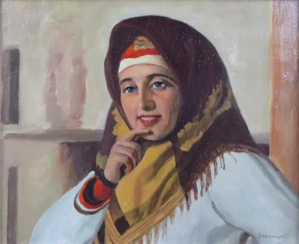 Viktor Voroncov – Ruská žena v šátku - 4