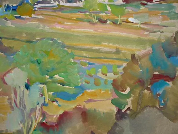 Stuchlík – Stromy a domy, modré nebe - 4