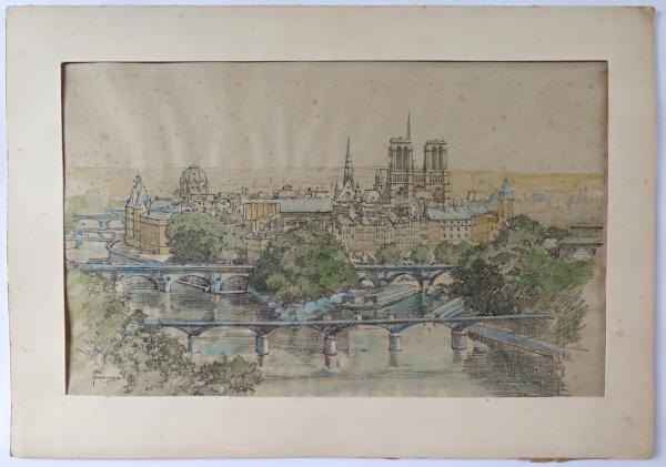 Jiří Kosina – Paříž, Pohled na Ile de la Cite s No
