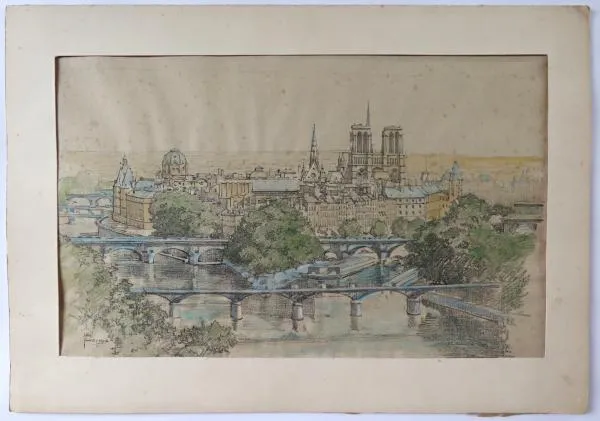 Jiří Kosina – Paříž, Pohled na Ile de la Cite s No