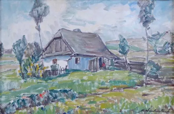 Maryša Neubertová – Chalupa s postavou na zápraží - 4