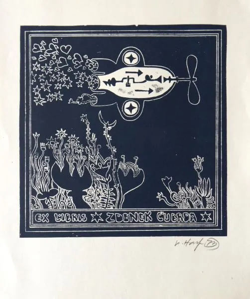 Václav Houf – Ex libris Zdenek Čubrda - 2