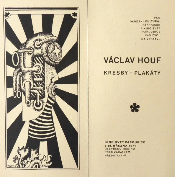Václav Houf – Pozvánka na výstavu - 3