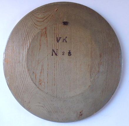 Malovaný dřevěný talíř, s lidovým květinovým vzore - 2