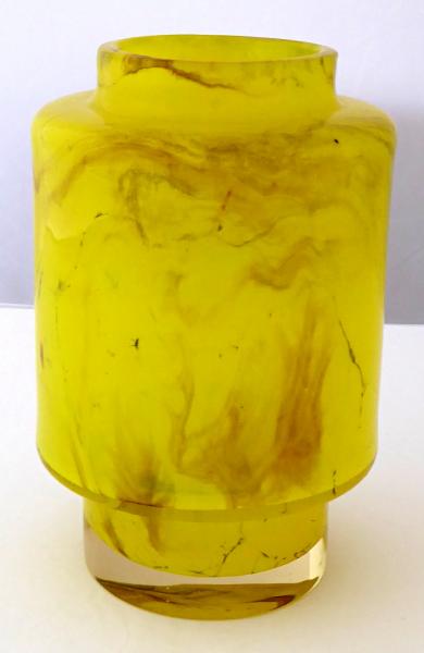 Žlutá a křišťálová váza - František Koudelka