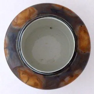 Porcelánová bílá miska se secesním ornamentem - 5