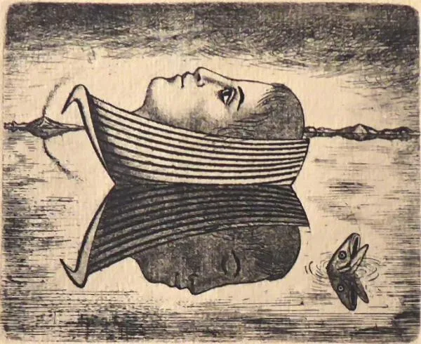 Jindřich Pileček – Zrcadlení, loďka s dívčím profi - 3