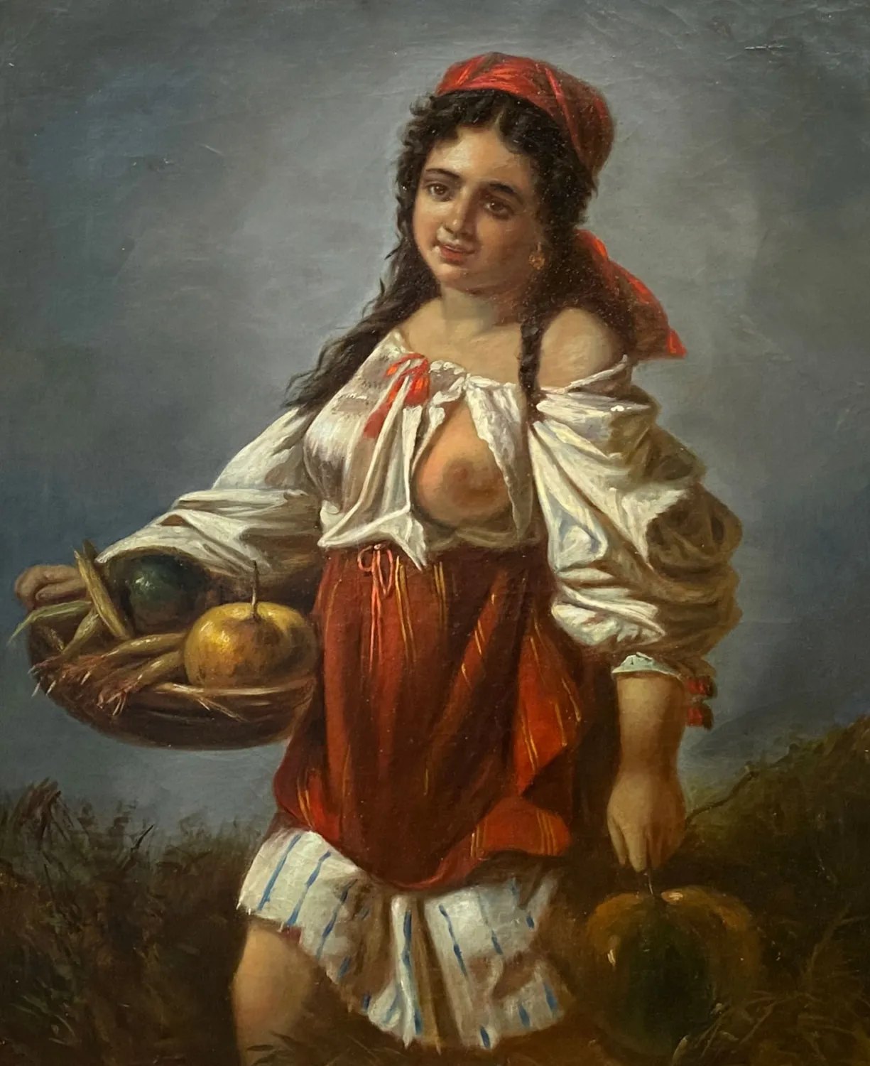 Dívka s košíkem - 2