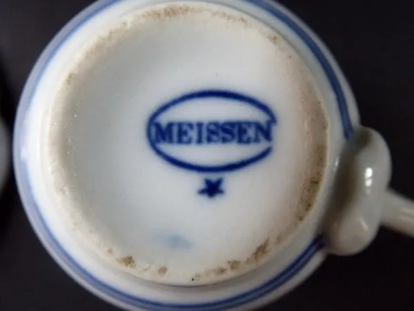 Moka šálek, cibulový vzor – Meissner Ofen-und Porz - 2