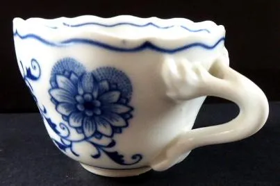 Moka šálek, cibulový vzor – Meissner Ofen-und Porz - 4