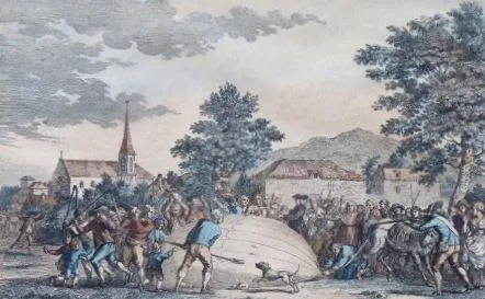 Poplach při pádu balónu 27. 8. 1783 v Gonesse - 4