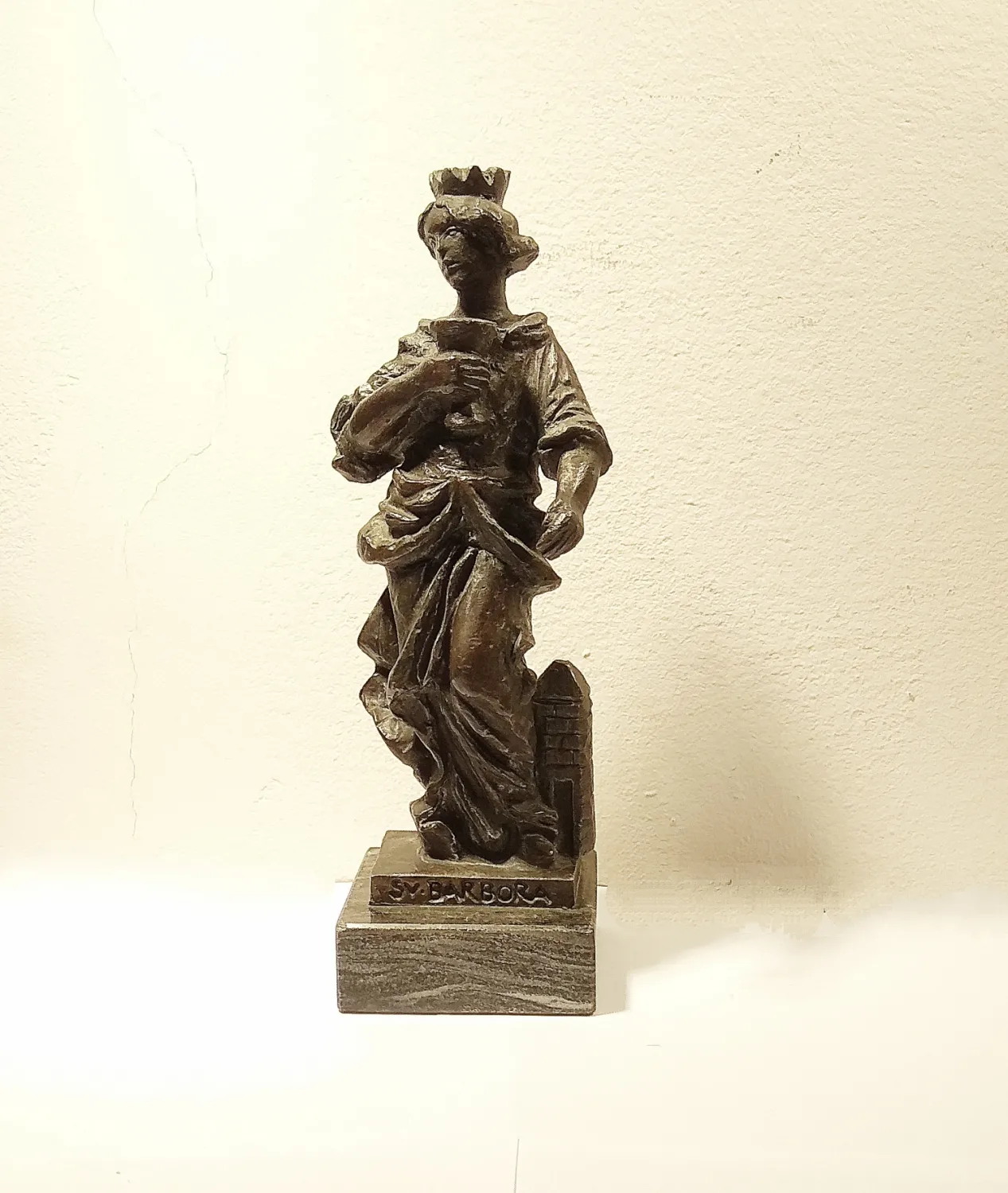 Sv.Barbora plastika-bronz, ak.sochař Michal Moravec - 2