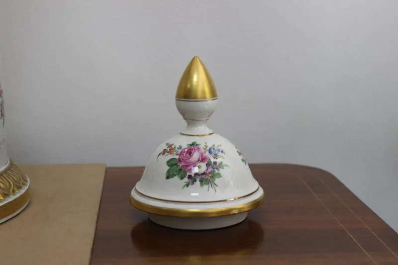Dresden Porzellan,  Impozantní Porcelánová Váza - 5