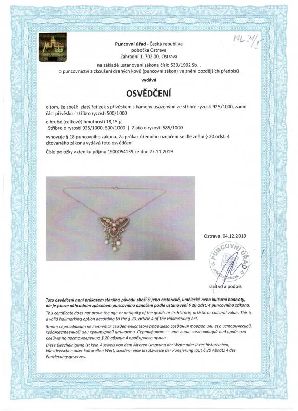Luxusní Náhrdelník s Rubíny a Diamanty - 7