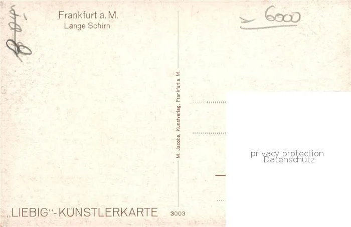 Starožitnost: G. Bernhard Liebig – Frankfurt a. M., Lange Schirn - 5