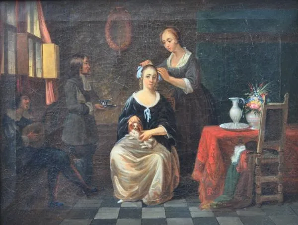 Interiérová scéna – neznámý autor - 2