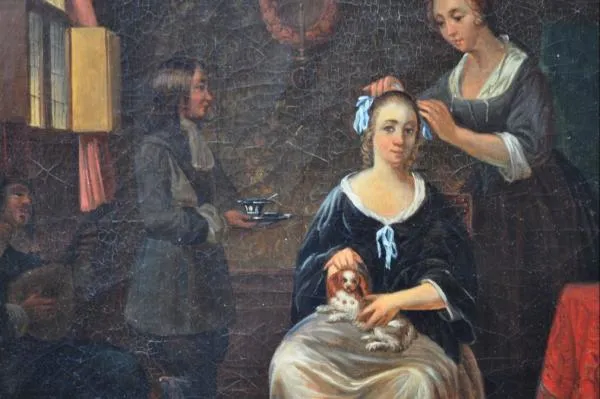 Interiérová scéna – neznámý autor - 4
