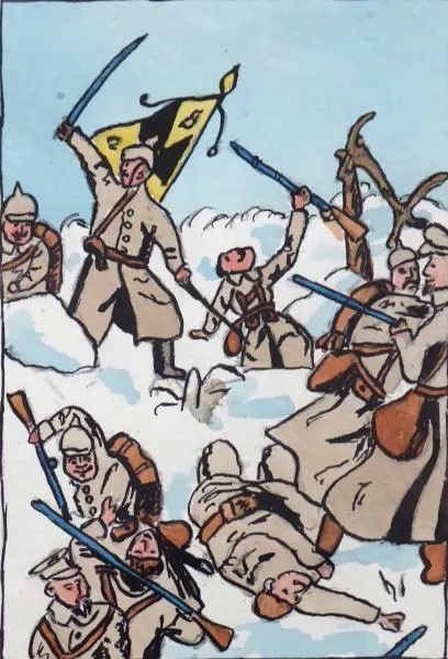 Útok pruské armády, první světová válka - 4