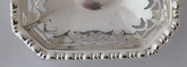 Malá postříbřená mistička, čtvercová – EPNS - 5