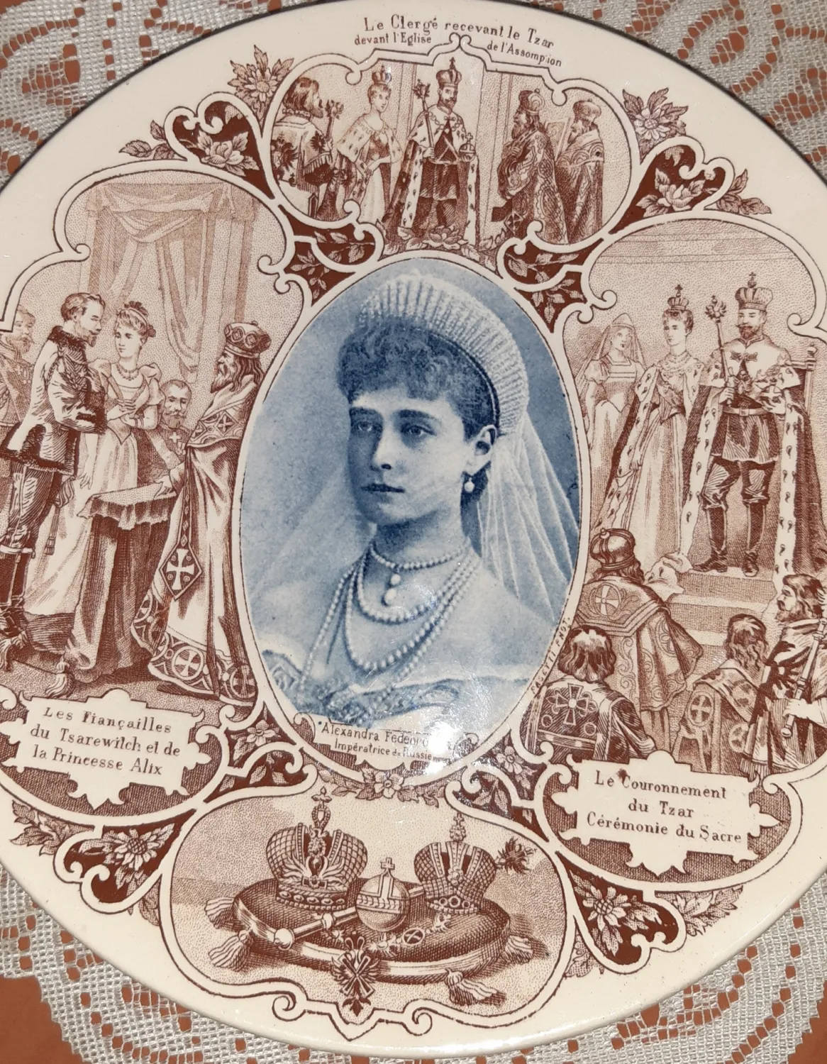 Francouzský Talíř s Ruskými Výjevy - 2