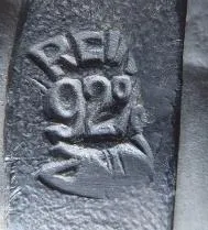 Cínový talíř, figurální – Dívka a Chlapec na hrázi - 3