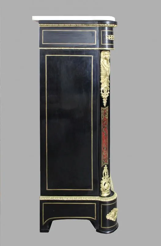 Boullé Komoda s Bílým Mramorem - 3