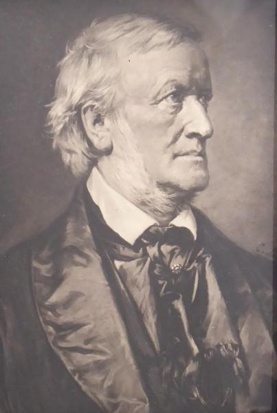 Rámeček s portrétem hudebního skladatele Wagnera