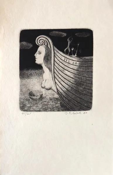 Jindřich Pileček – Ex libris J. R. - 4