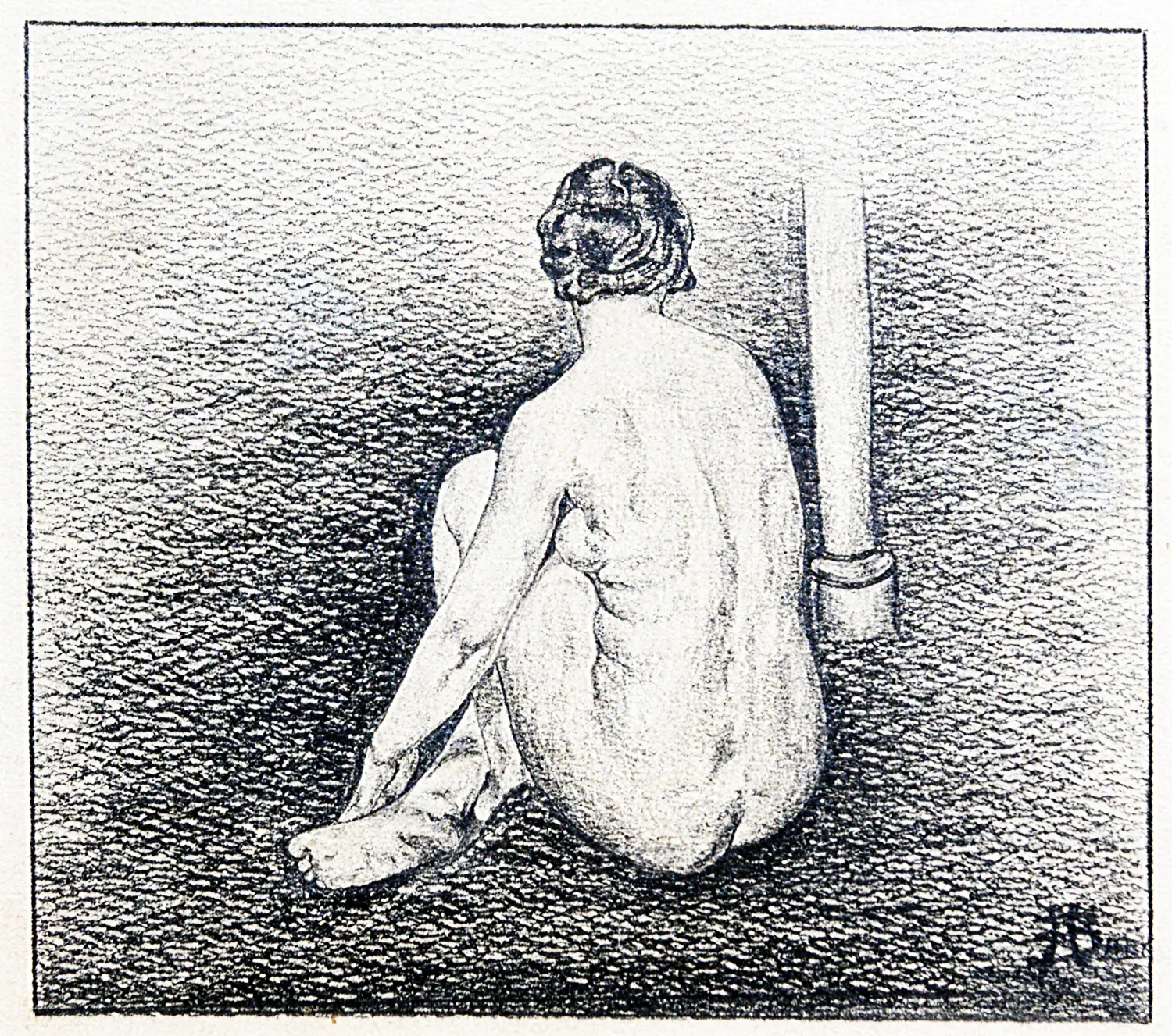 H. Batěk – Sedící akt - 2