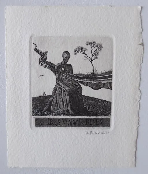 Jindřich Pileček – Ex libris Vladimír Beneš - 1