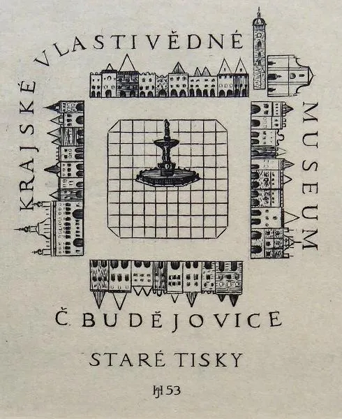 Jan Halla – Ex libris Krajské vlastivědné muzeum Č - 2