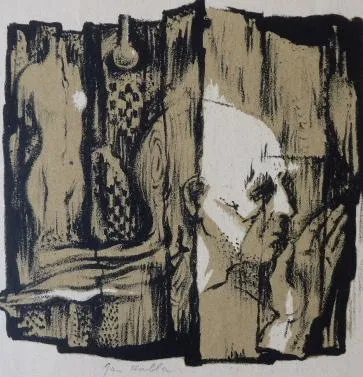 Jan Halla – Akt, portrét, ruka - 2