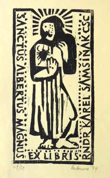 Alena Antonová – Ex libris RNDr. Karel Samšiňák CS - 3