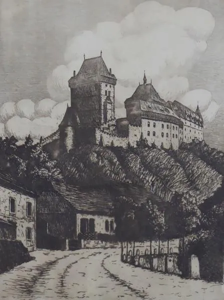 V. Voyer ? – Hrad Karlštejn - 2