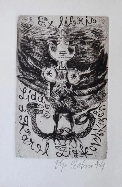 Olga Čechová – Ex libris Lída a Karel Žižkovských - 3