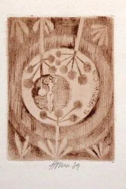 Miroslav Houra – 4x Ex libris, 1x barevný linoryt - 4