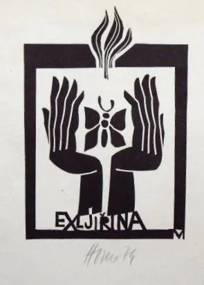 Miroslav Houra – 4x Ex libris, 1x barevný linoryt - 5